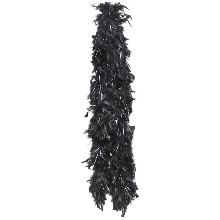 Chandelle Boa with Lurex - Black