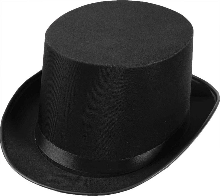 Forum Novelties Forum Novelties Top Hat Satin Adult - Black