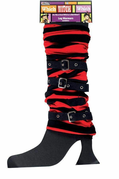 Paper Magic Legwarmer with Buckle - Black/Red
