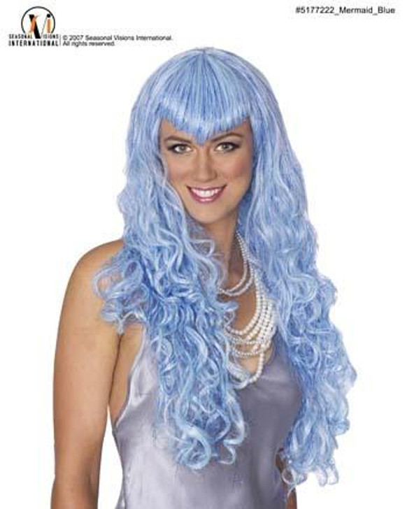 Seasonal Visions Seasonal Visions Mermaid Wig - Blue