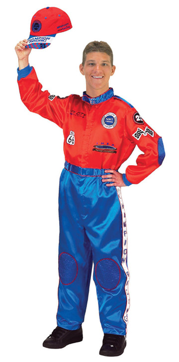 Aeromax Aeromax Mens Red and Blue Racing Suit