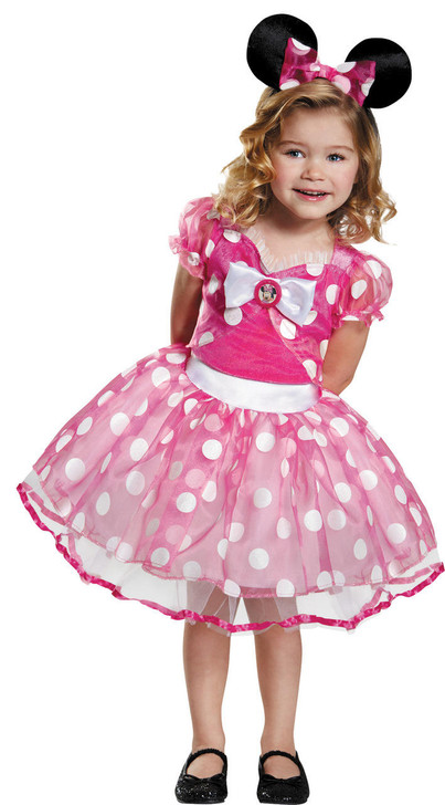 Disguise Disguise Girls Pink Minnie Tutu Deluxe Costume