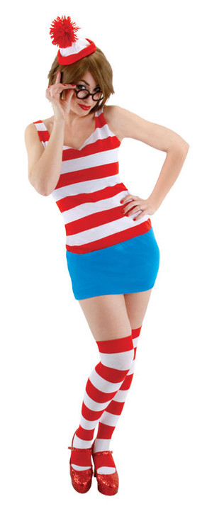 Elope Elope Womens Wheres Waldo Dress