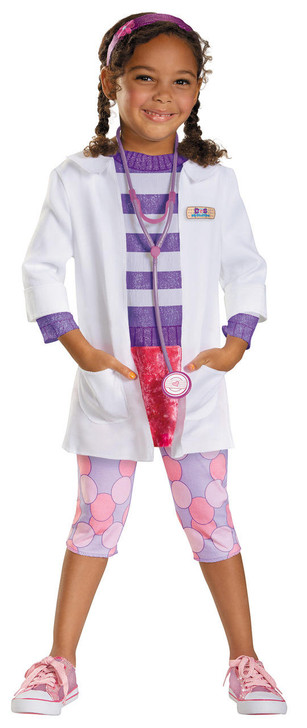 Disguise Girls Doc Deluxe Costume - Doc Mcstuffins