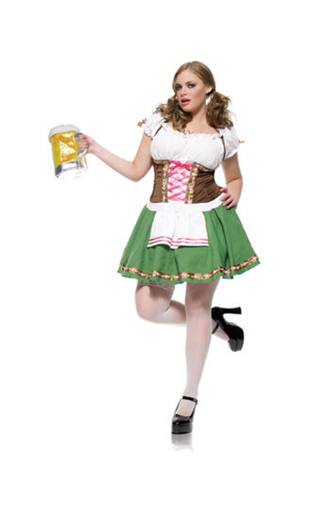 Leg Avenue Womens Plus Size Gretchen Beer Garden Costume