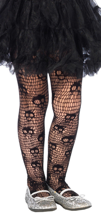 Leg Avenue Skull Striped Net Tights