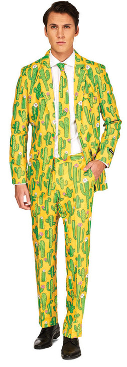 OppoSuits USA OppoSuits USA Mens Yellow Cactus Suit