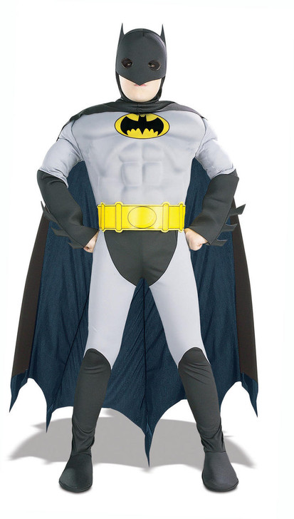 Rubies Rubies Boys Batman Muscle Chest Costume