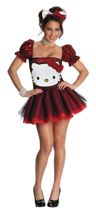 Rubies Rubies Womens Red Hello Kitty Red Costume