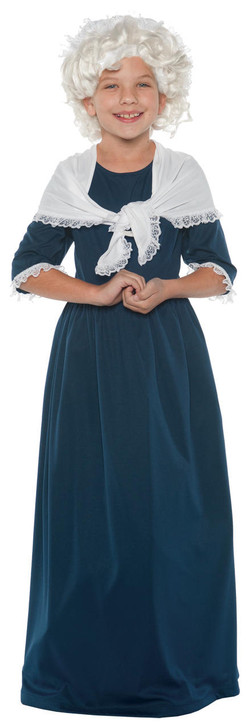 Underwraps Underwraps Girls Martha Washington Costume