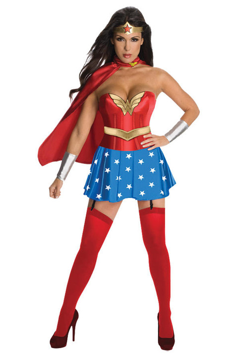 Rubies Womens Deluxe Wonder Woman Corset Costume