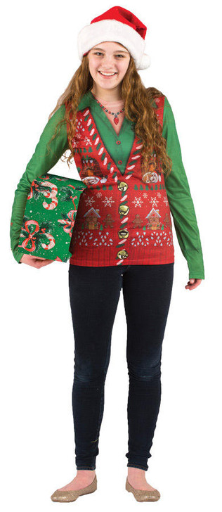 Faux Real Faux Real Ladies Ugly Christmas Vest