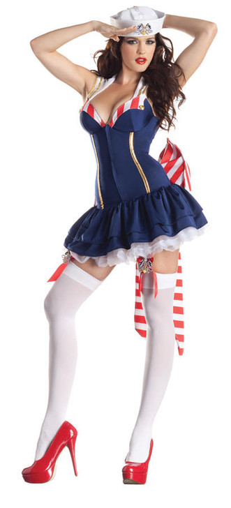 Party King Party King Pin Up Sailor Body Shaper Costume