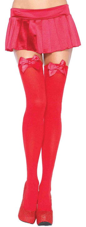 Leg Avenue Leg Avenue Nylon thigh-Highs with Bow