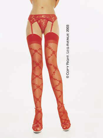 Leg Avenue Plus Size Garter Belt Lace thong