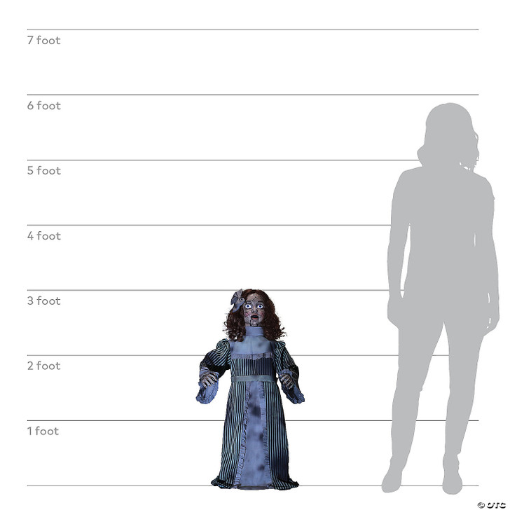 36" Vintage Doll Animated Prop