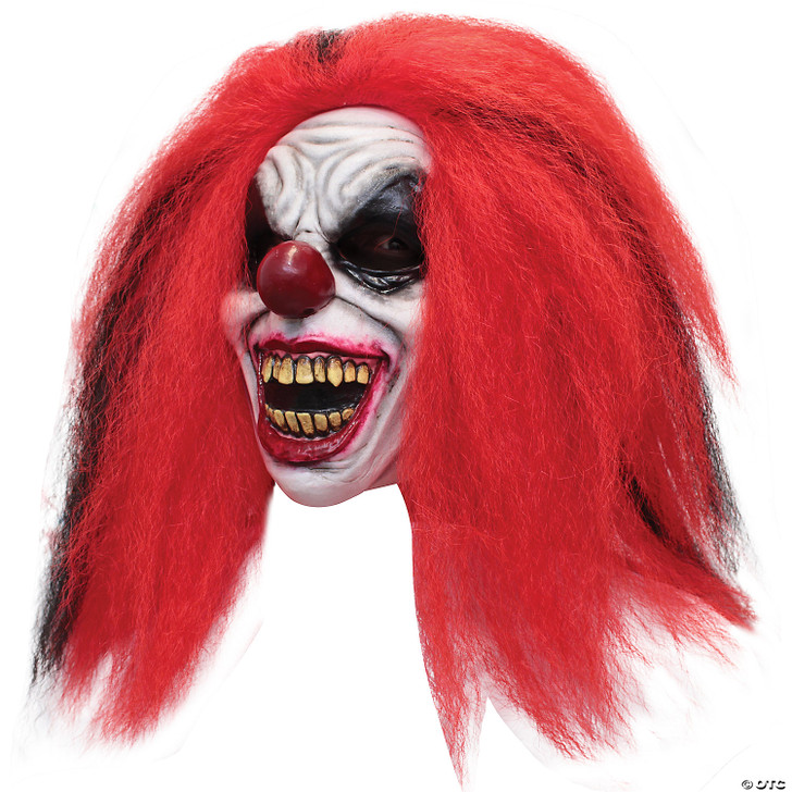 Adult's Reddish Clown Face Mask