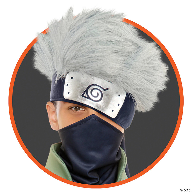 Naruto Kakashi Headband W/Hair