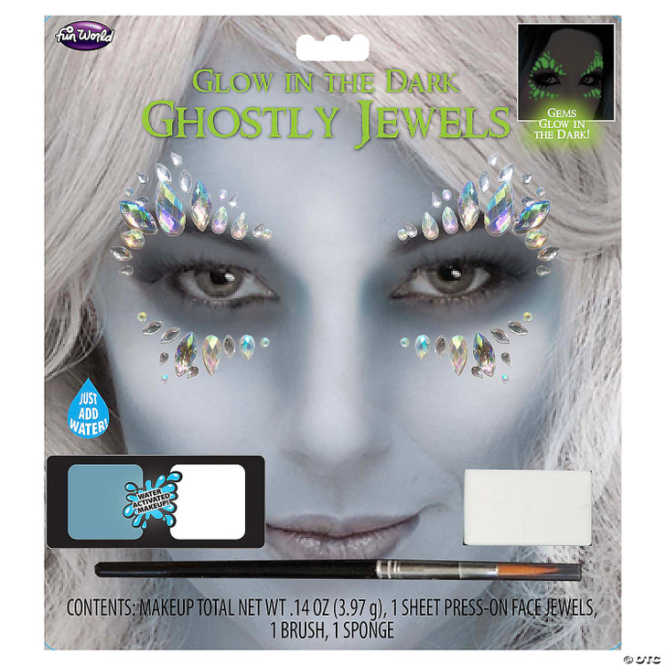 Face Jewels Glow Ghostly