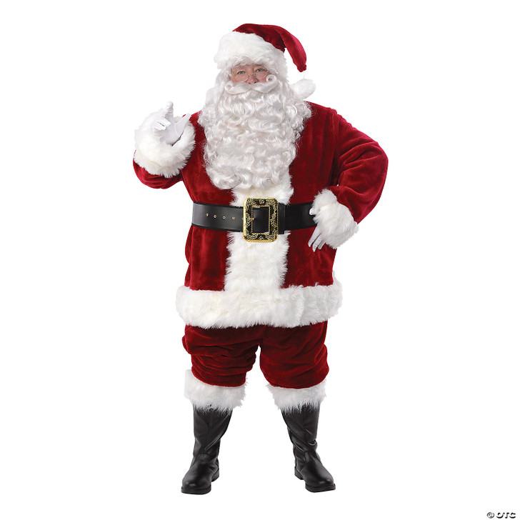 Adlt Santa Suit Luxury/Majestic Md