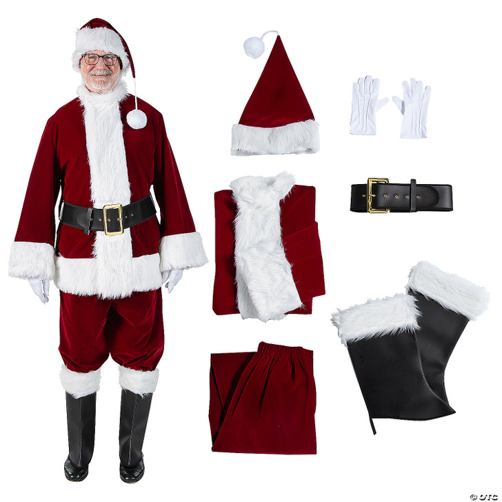 Adlt Santa Suit Velvet 3Xl