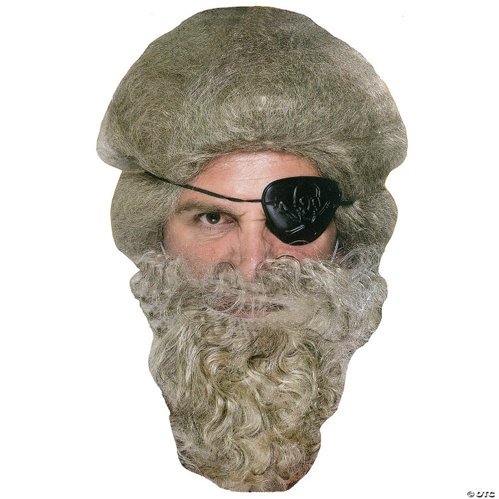 Grey Bushy Pirate Beard