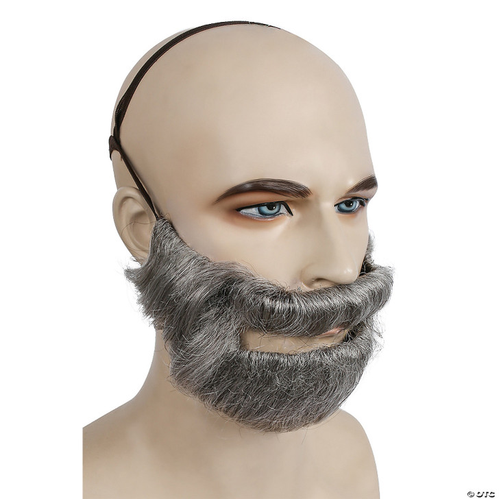 Adults Dark Brown Bargain Biblical Beard with Mustache