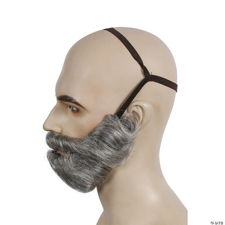 Adults Dark Brown Bargain Biblical Beard with Mustache