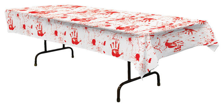 Beistle Beistle Bloody Handprints Table Cover