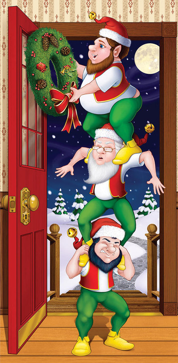 Beistle Beistle Christmas Elves Door Cover