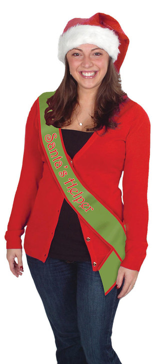 Beistle Beistle Santa Helper Satin Sash