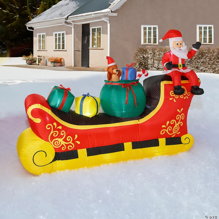 Giant Santa Sleigh 10 Ft