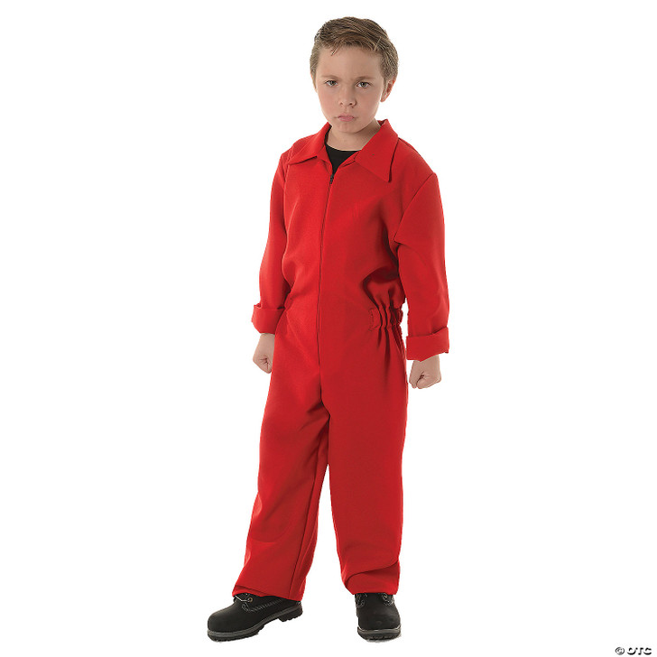 Kids Red Horror Jumpsuit Costume