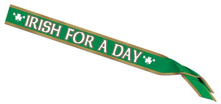 Beistle Irish for a Day Satin Sash