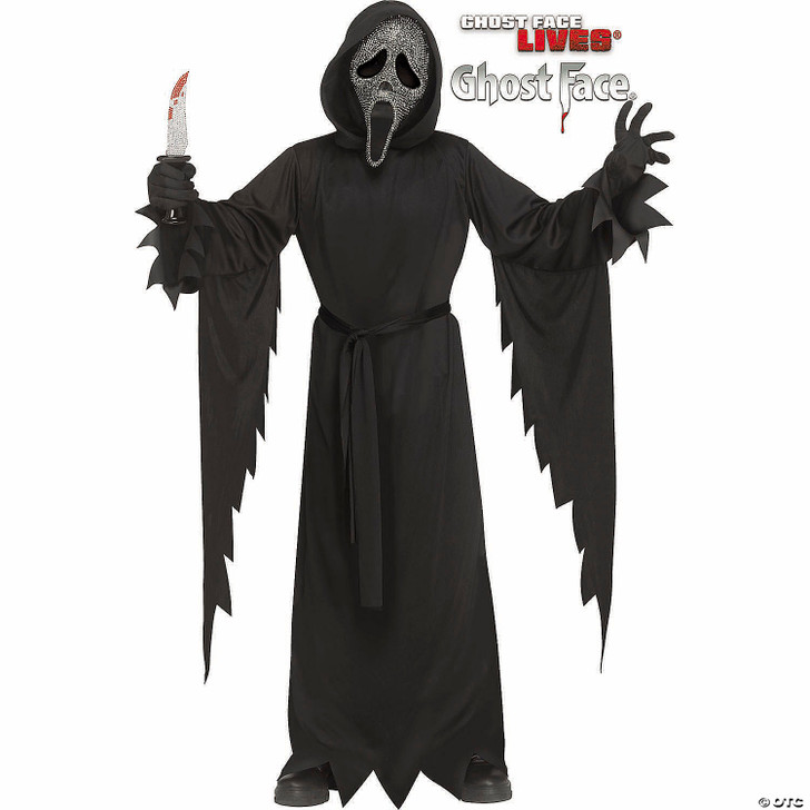 Kids Scream Ghost Face Gun Powder Costume