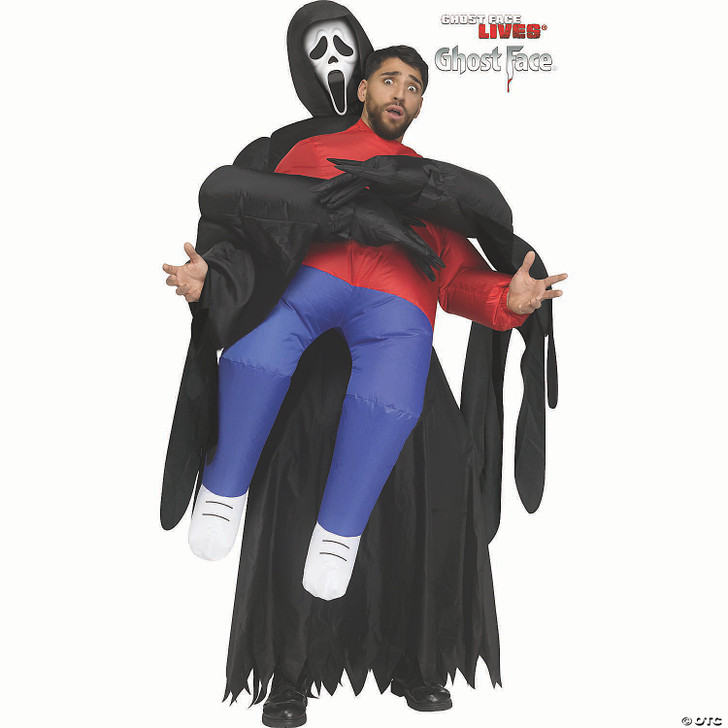 Adults Scream Ghost Face Piggyback Inflatable Costume