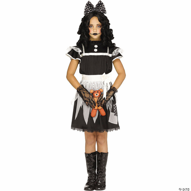 Kids Victorian Deadly Dolly Dress Costume