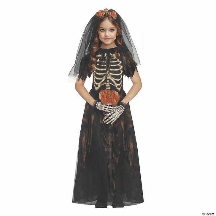 Girl's Bones Bride Halloween Costume