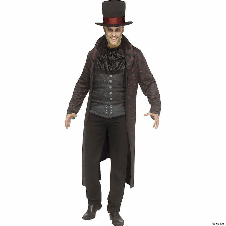 Adults Victorian Vampire Hooded Coat Costume