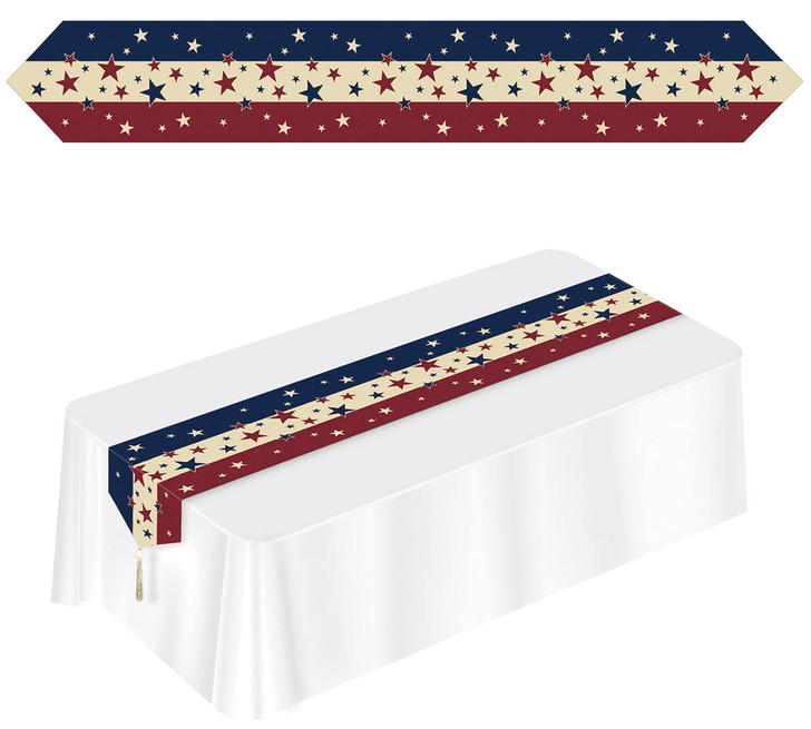 Beistle Printed Americana Table Runner