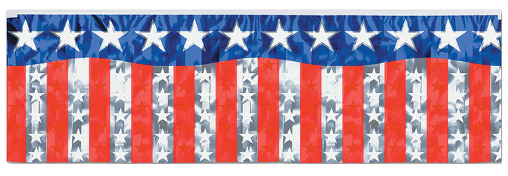 Beistle Beistle Stars Stripes Fringe Banner