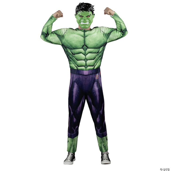 Adults Qualux Marvel Hulk Jumpsuit Costume