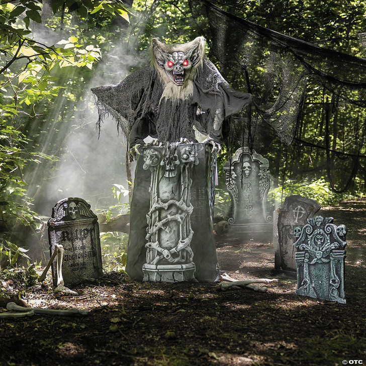 4 Ft. 9" Animated Light-Up Gargoyle Halloween Decoration