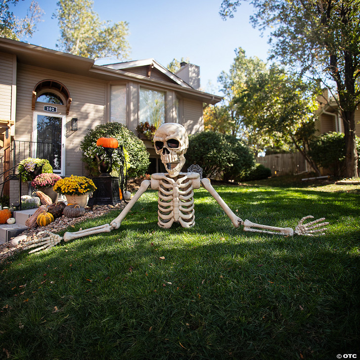 4 Ft. Posable Skeleton Grave Breaker Halloween Decoration