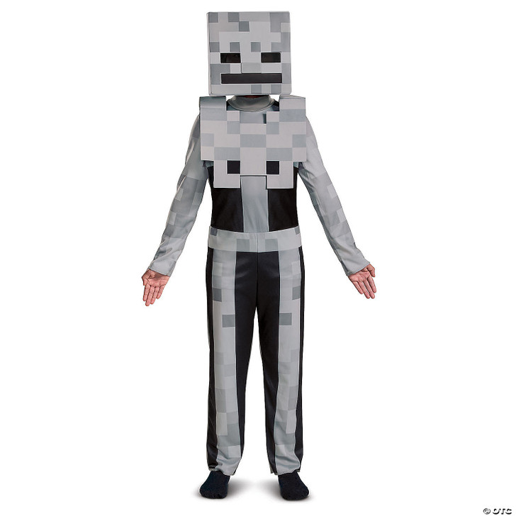 Kids Classic Minecraft Skeleton Jumpsuit Costume
