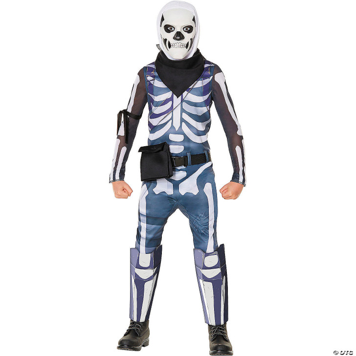 Kids Economy Fortnite Skull Trooper Jumpsuit Costume