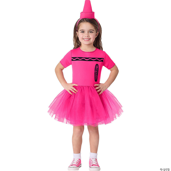 Toddler Crayola Pink Crayon Dress Costume