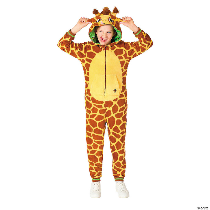 Kids Giraffe Hooded Onesie Costume