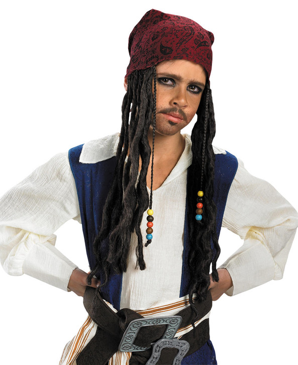 Disguise Jack Sparrow Headband with Hair - Pirates of the Caribbean - 423310