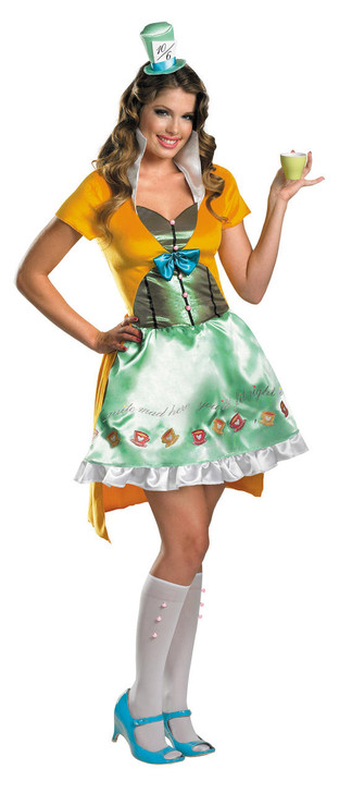 Disguise Womens Mad Hatter Sassy Costume - Alice in Wonderland